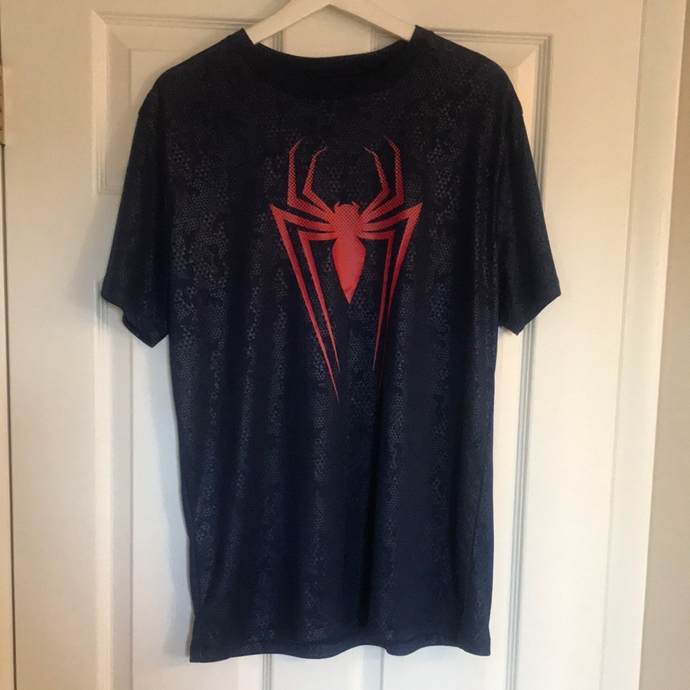 Marvel Blue and Red Spider-Man Short Sleeve Tee Men's Size Large